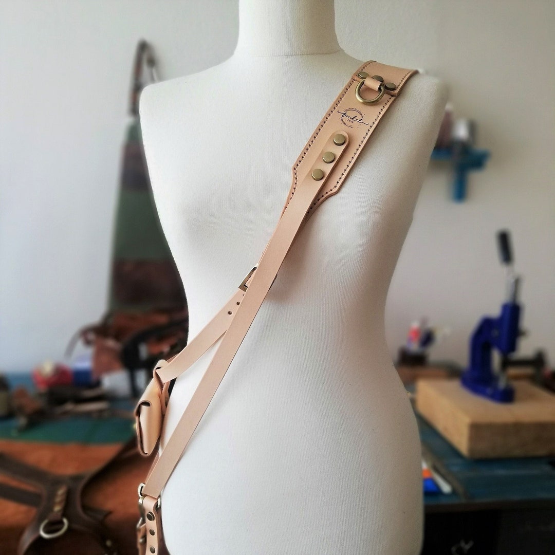 Leather Camera Strap, Cross Body Camera Strap, Photographer Gift, Top