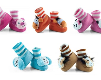 schattige baby schoenen 0-6 maanden 6-12 maanden slippers met Russell zacht NIEUW