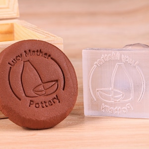 Custom Logo Pottery Stamp, Acrylic Stamp for Clay, Ceramics Signature Acrylic Stamp, Custom Soap Acrylic Stamp, Personalized Pottery Stamp