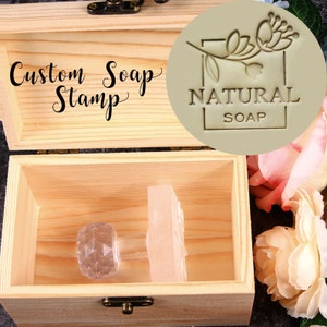 Timbre de savon acrylique personnalisé, timbre pour savon, timbre de savon personnalisé, accepter n’importe quelle personnalisation de motif, logo personnalisé de timbre de savon