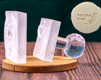 Barra de jabón, sello personalizado, jabonera, jabón hecho a mano, sello de jabón, sello de jabón acrílico, sello de jabón acrílico, sello de jabón con logotipo, molde para jabón