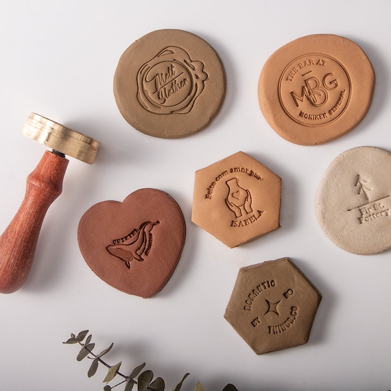 Custom Made Pottery Stamp for Clay Decorating