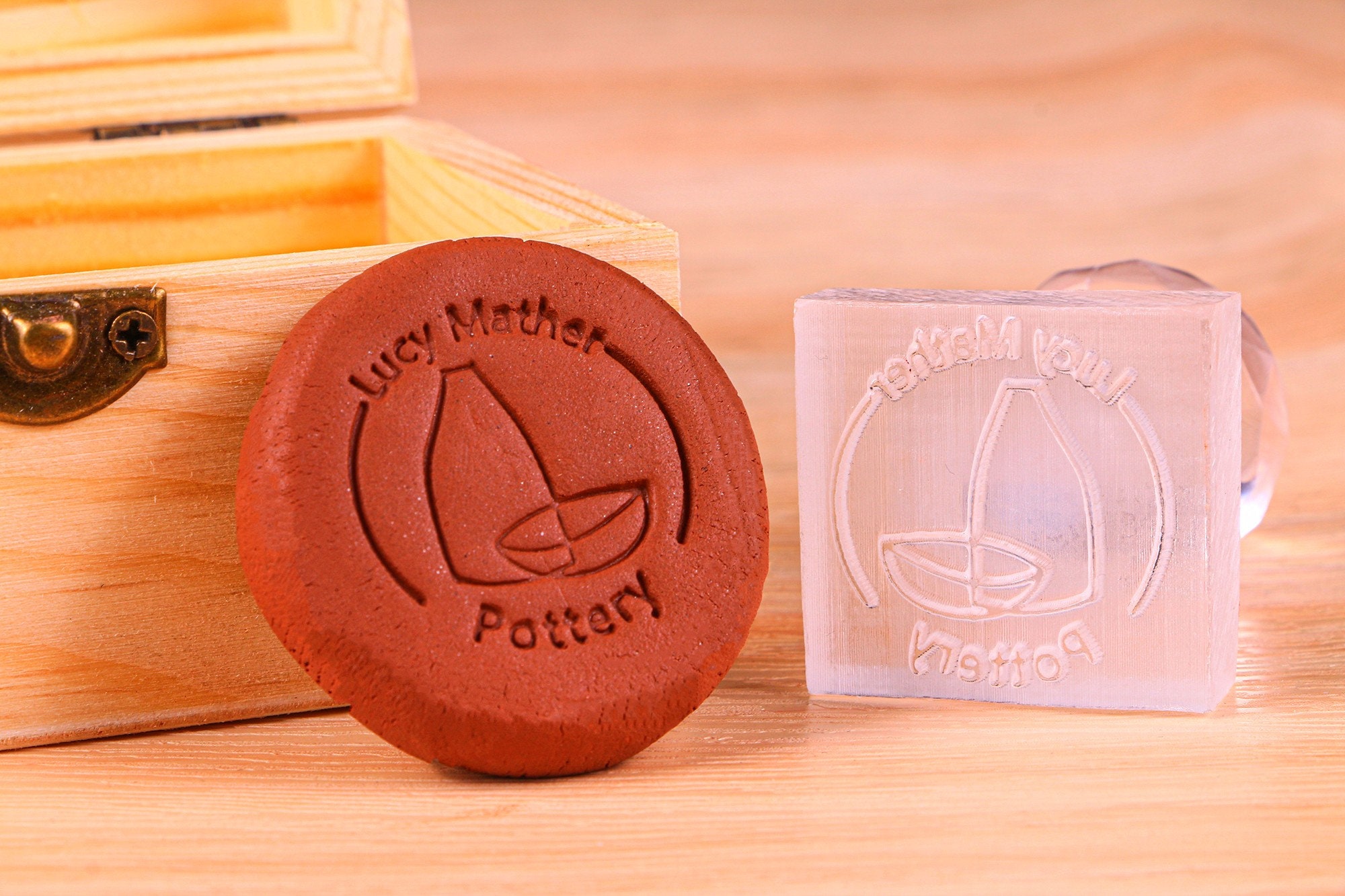 Custom Pottery Stamp Ceramics Stamp Personalized Clay Stamp Etsy