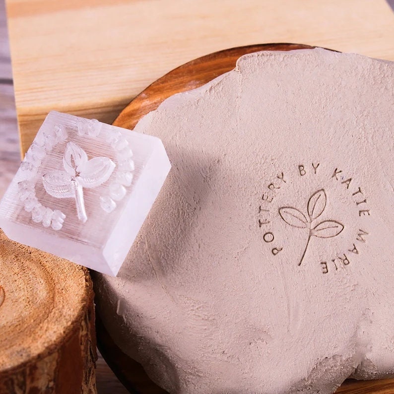 Custom Pottery Stamp Ceramics Stamp Personalized Clay Stamp Etsy