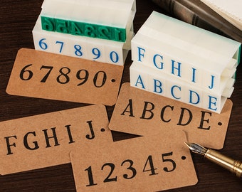 26 Capital Letter Stamps, 10 Number Stamps, Symbol Stamps, Rubber Stamp Set, Letter Rubber Stamp Set, Rubber Stamps, Upper Case Stamps