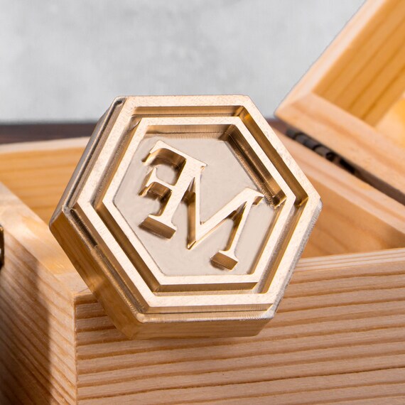 Brass Ice Stamp Personalized Bar Ice Cube Stamp