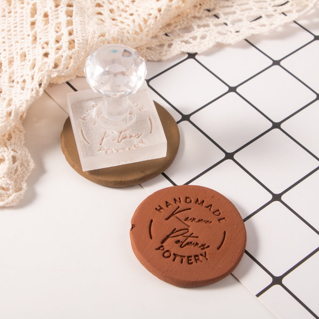 Custom Pottery Stamp Custom Logo Stamp Stamp for Soap Etsy
