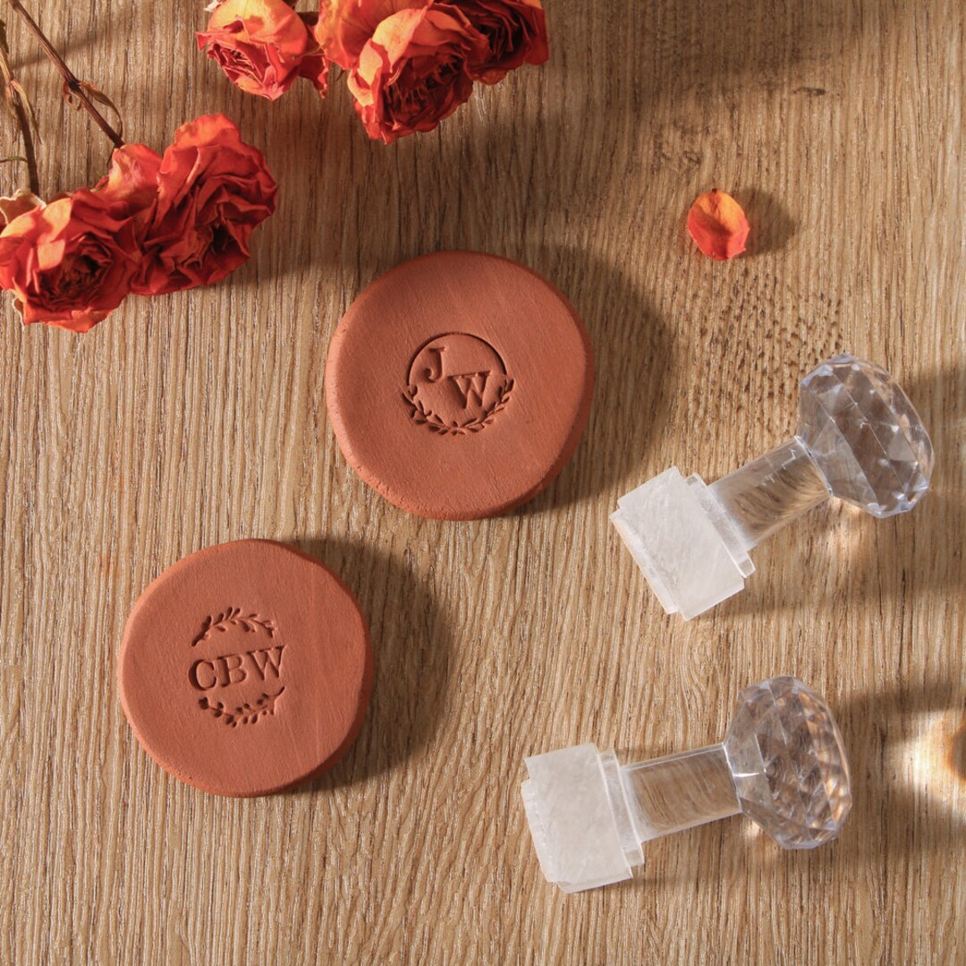 Custom Logo Pottery Stamp, Custom Acrylic Stamp, Stamp for Clay, Clay