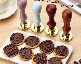 Personalized Chocolate Seal Stamp, Wedding Chocolate Stamps, Custom Logo Chocolate Molds, Party Dessert Baking Tools, Handmade Baker Gift