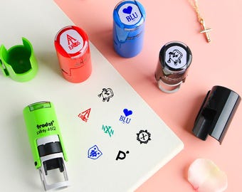 Custom Personalized Mini Stamp, Custom Loyalty Card Stamp, Custom Personalized Loyalty Card Stamp, Custom Ink Stamp, Business Logo Custom