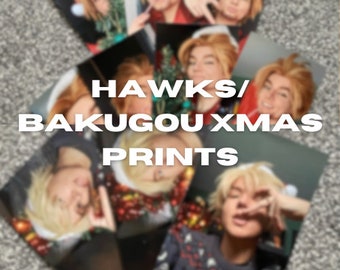 Hawks + Bakugou Xmas Cosplay Prints