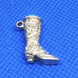 Vintage silver tone Avon boot charm