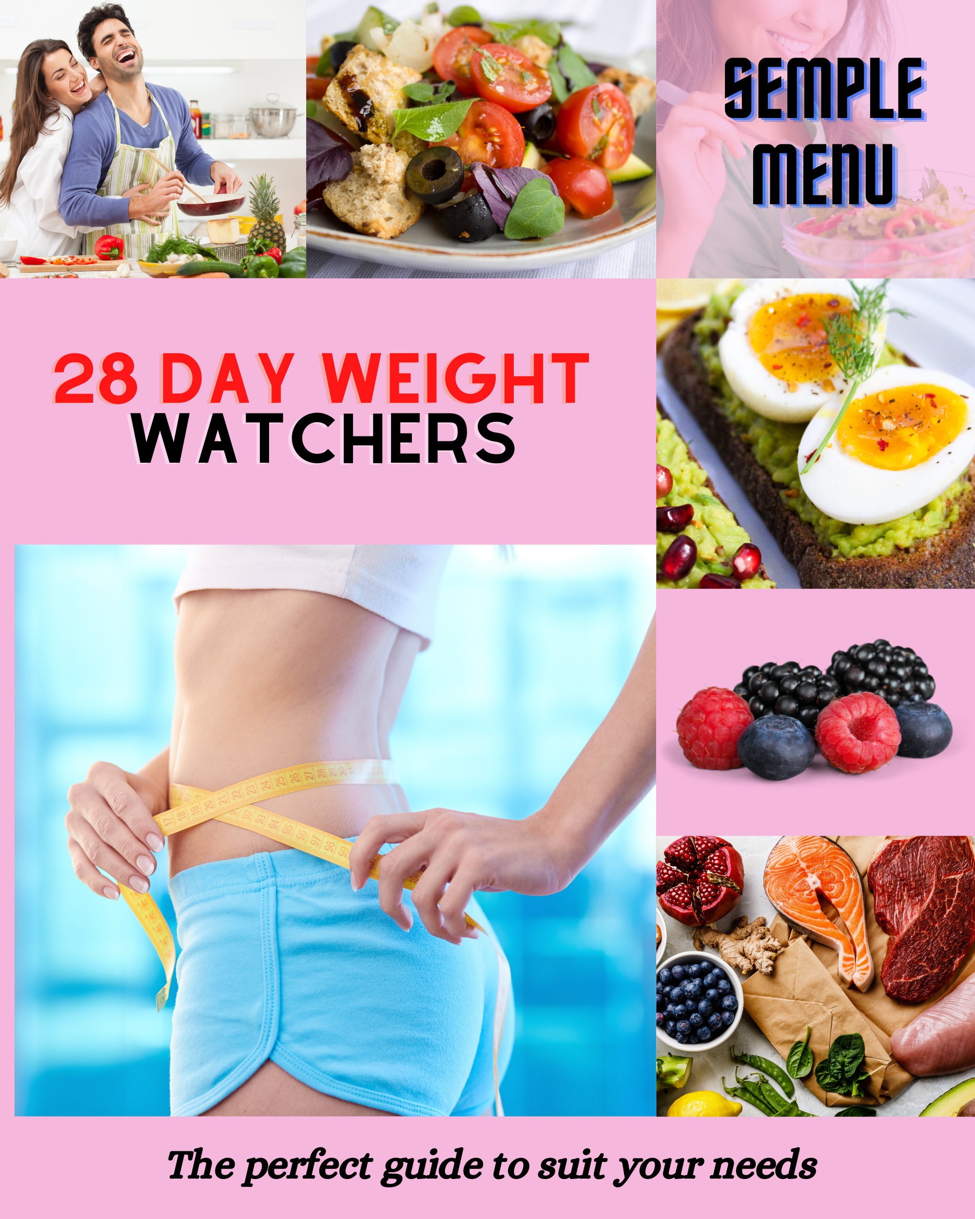Weight Watchers, 28 Days Diet Plan, WW Planner Etsy