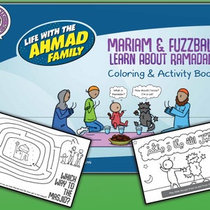 Mariam and Fuzzball Learn About Ramadan – Coloring and Activity Book