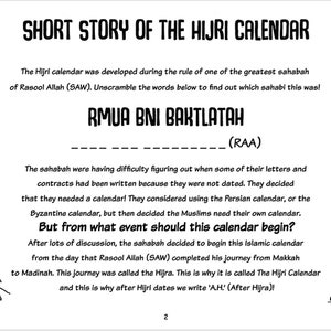 Jamal Learns the Islamic Months and Hijri Calendar Coloring and Activity Book image 2