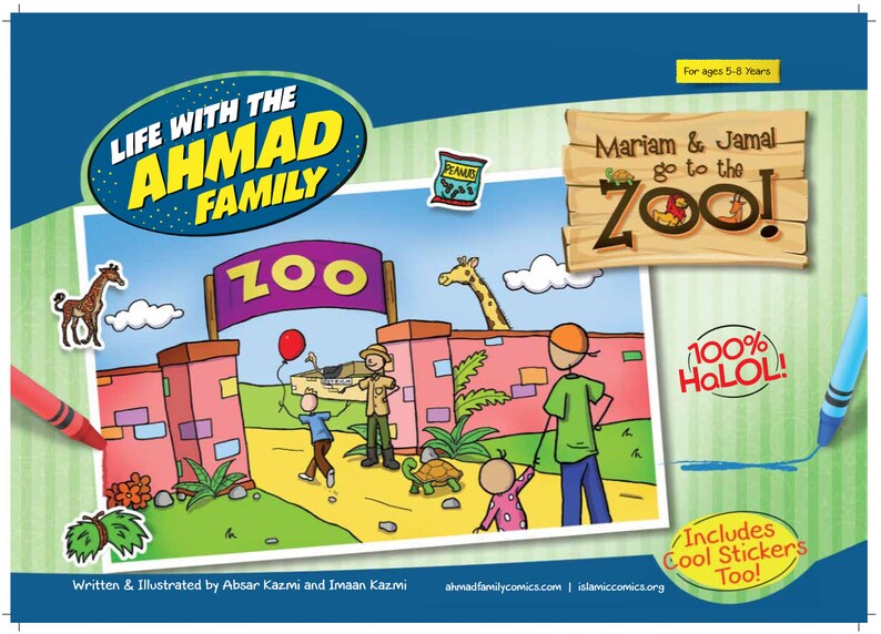 Mariam and Jamal Go to the Zoo Coloring and Activity Book image 1