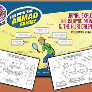 Jamal Learns the Islamic Months and Hijri Calendar Coloring and Activity Book image 1