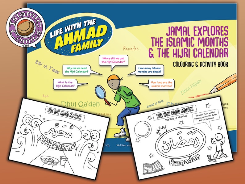 Jamal Learns the Islamic Months and Hijri Calendar Coloring and Activity Book image 1