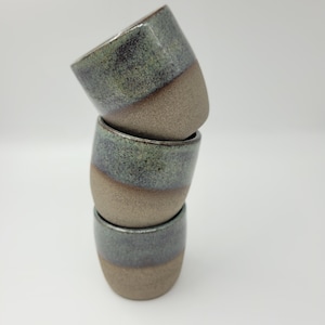 Ceramic mug handmade – stoneware 250ml, set selectable, unique piece with iridescent glaze