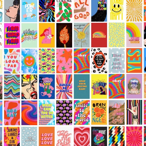 Indie Wall Collage Kit Aesthetic Pictures 70pcs VSCO Posters - Etsy