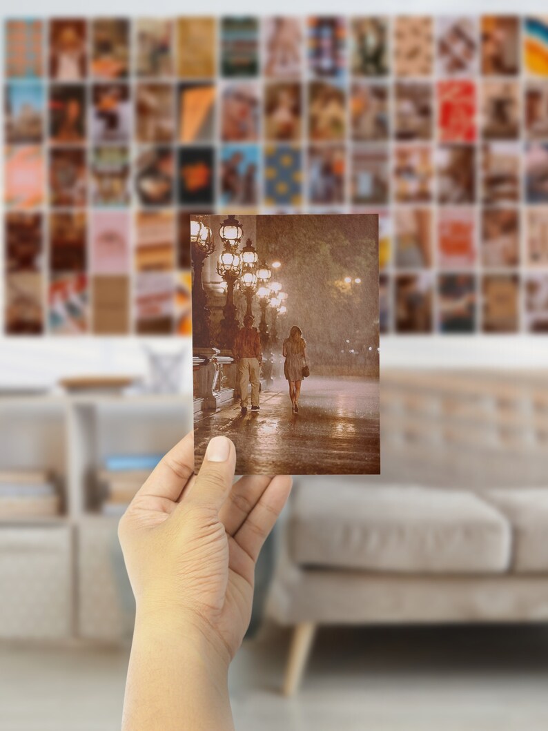 Retro Wall Collage Kit Aesthetic Printed Photo Collage Kit Etsy