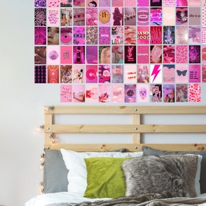 Pink Photo Collage Kit Prints, Wall Collage Kit Printed, Gallery Wall ...