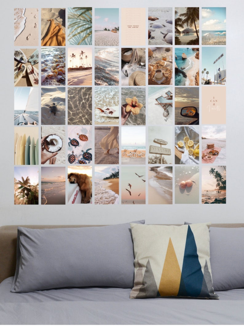 Beach Wall Collage Kit 4x6inches Sea Posters Photo Wall Etsy