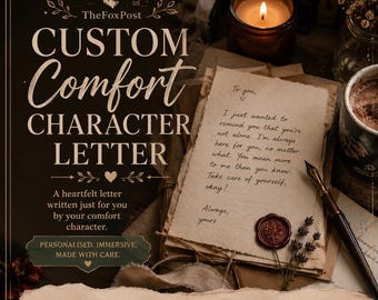 Comfort Character Letter