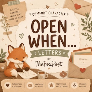 Open When... Comfort Character Letters