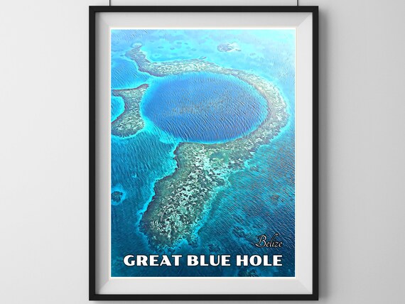 Belize Blue Hole Painting By Olga Nikitina | Pixels