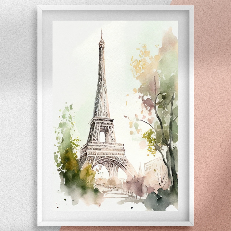 Eiffel Tower Print - Etsy