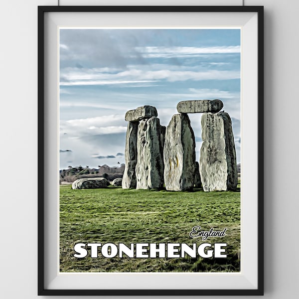Stonehenge Poster Etsy