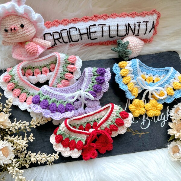 Crochet Dog Collar Etsy