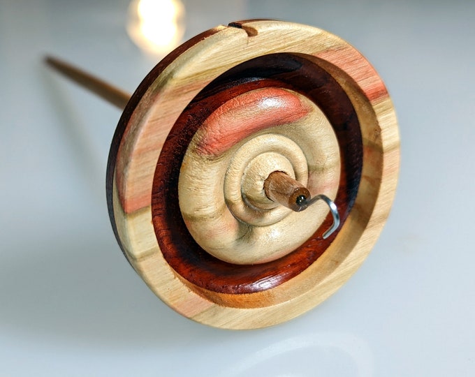 Flame Boxelderpadauk Vermont Spindles Beauty .8 Ounce Top Whorl Drop