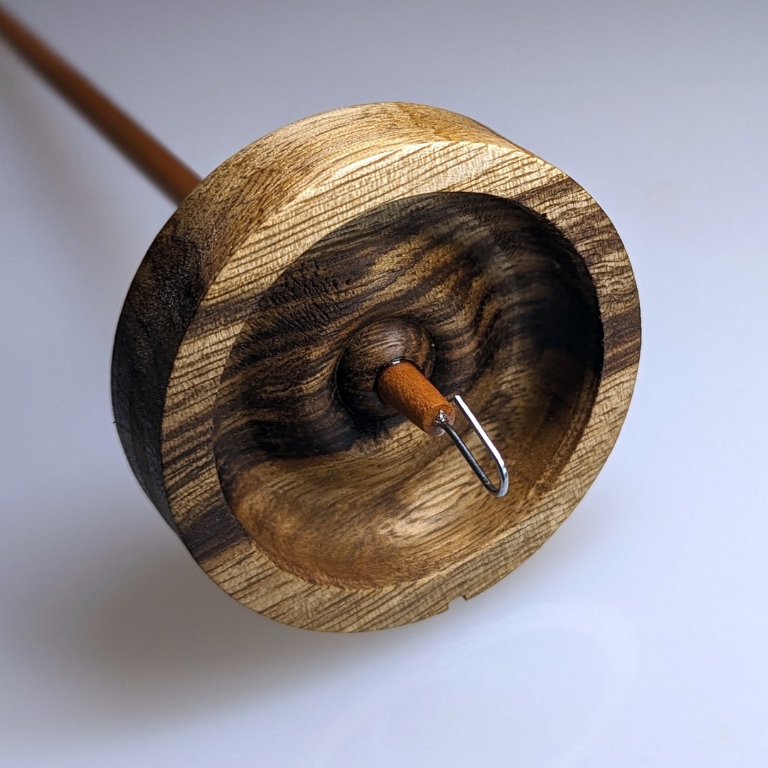 Black Limba .84 Ounce blaze Vermont Spindles Top Whorl Drop Spindle 1