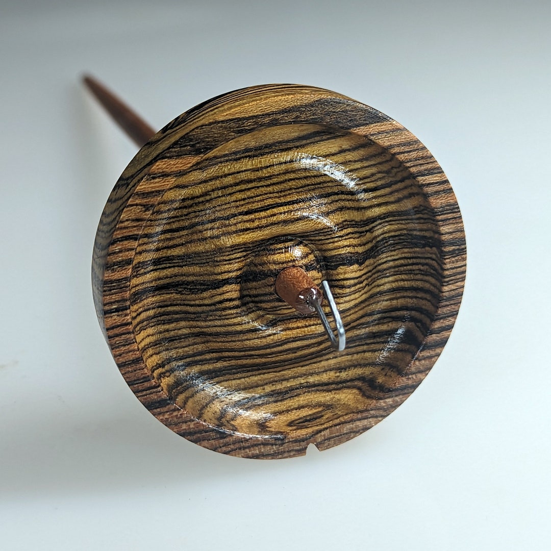 Bocote 1.44 Oz. blaze Vermont Spindles Teak Long Stem Top Whorl Drop