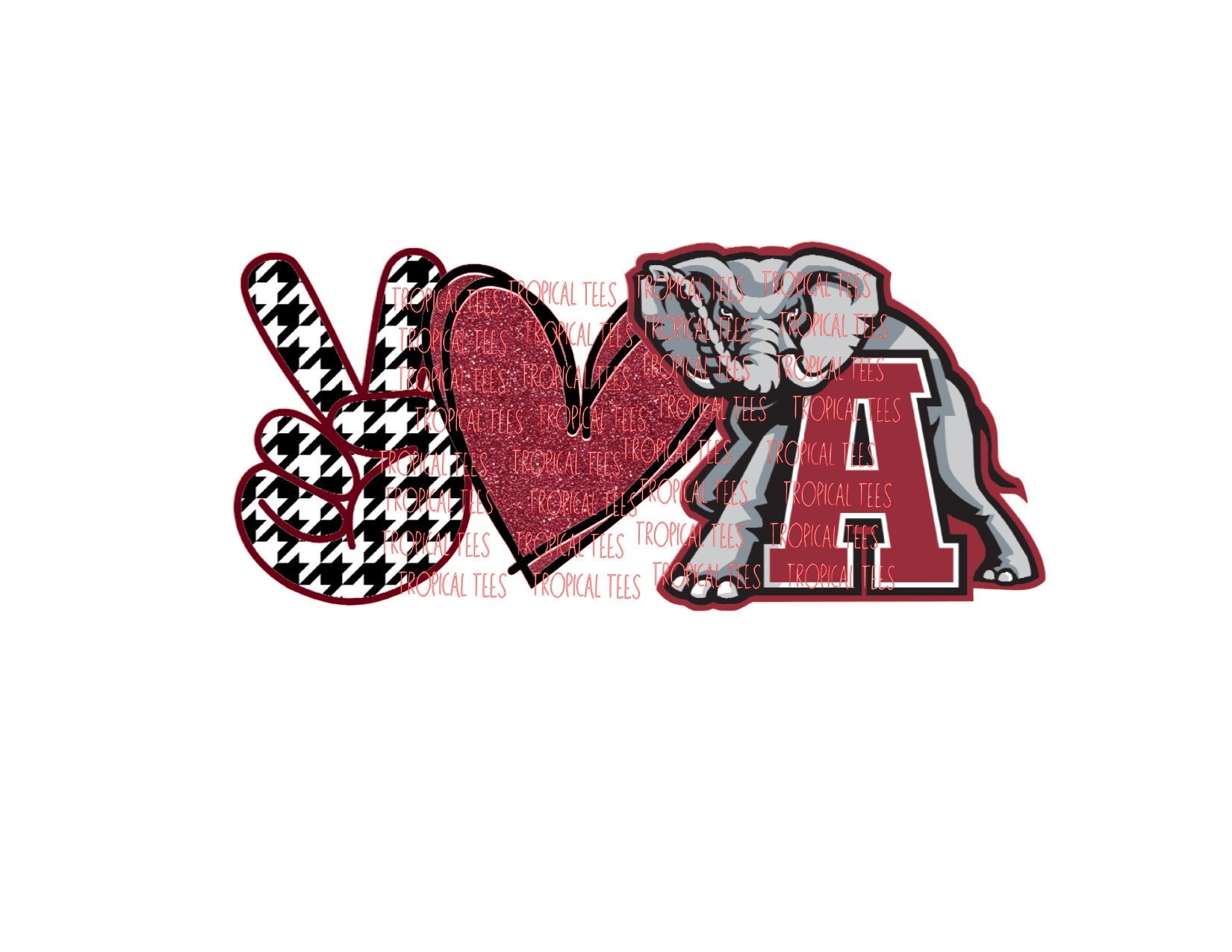 Peace Love Alabama PNG Digital Download Sublimation Design