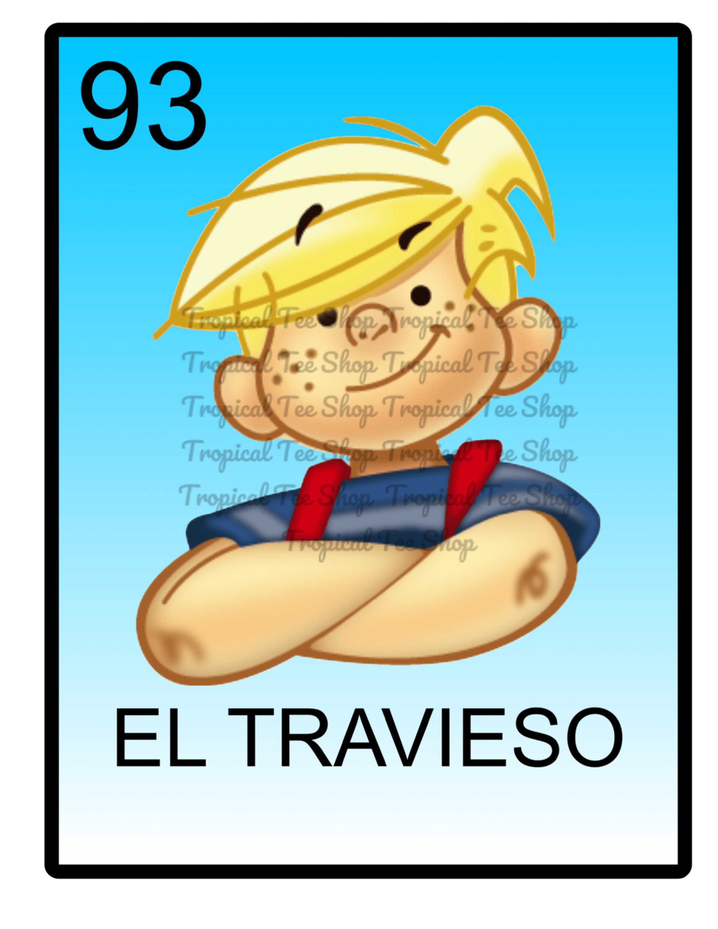 Daniel el travieso caricatura