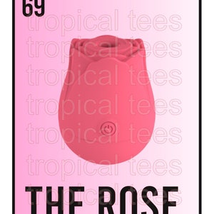 The Rose Bingo Card Sublimation Digital Download PNG
