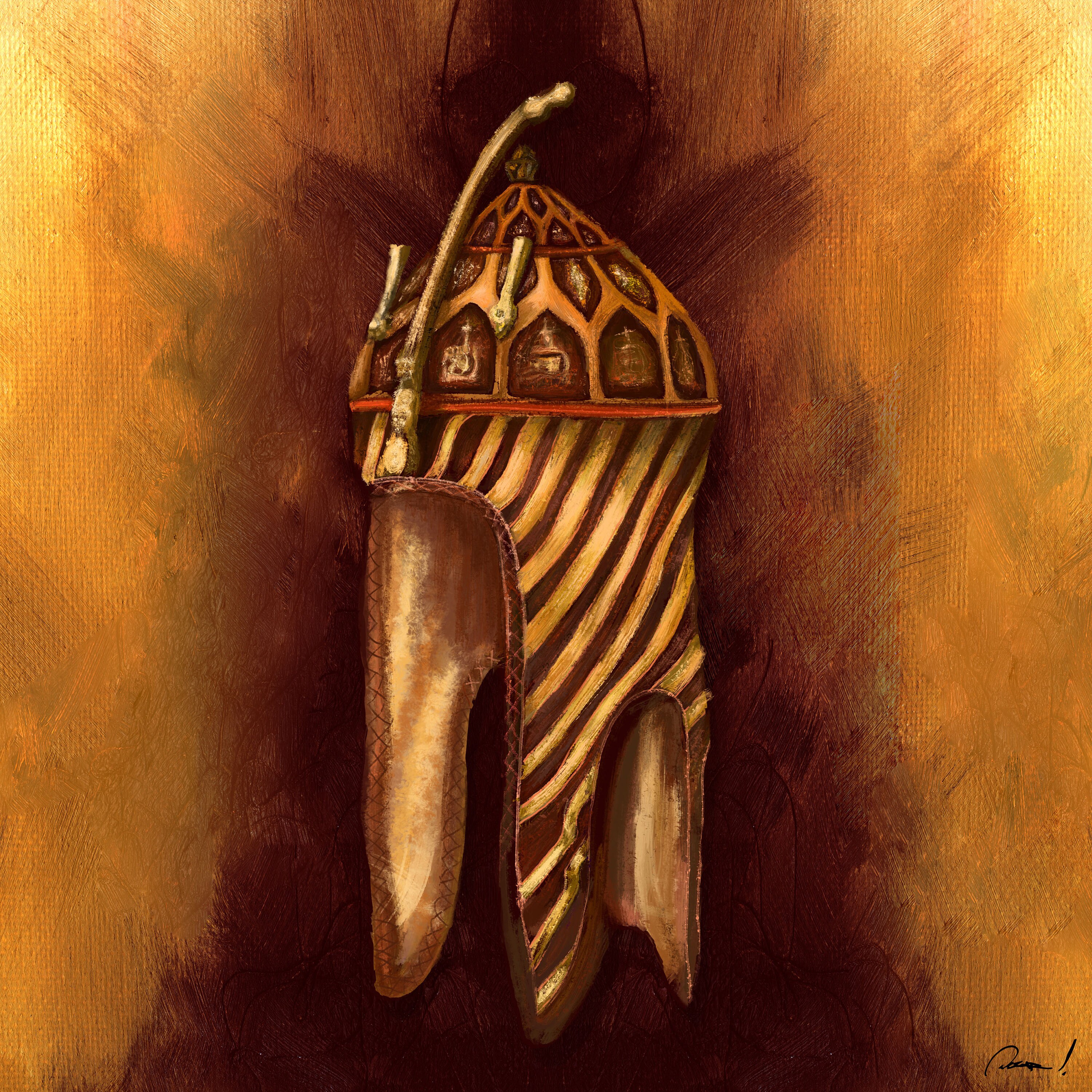 Étude de Yelmo Selon Delacroix