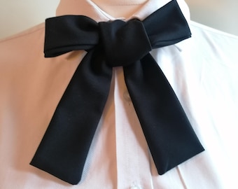 Mini Skinny Statement Bow Tie: Double Sided Women's Necktie
