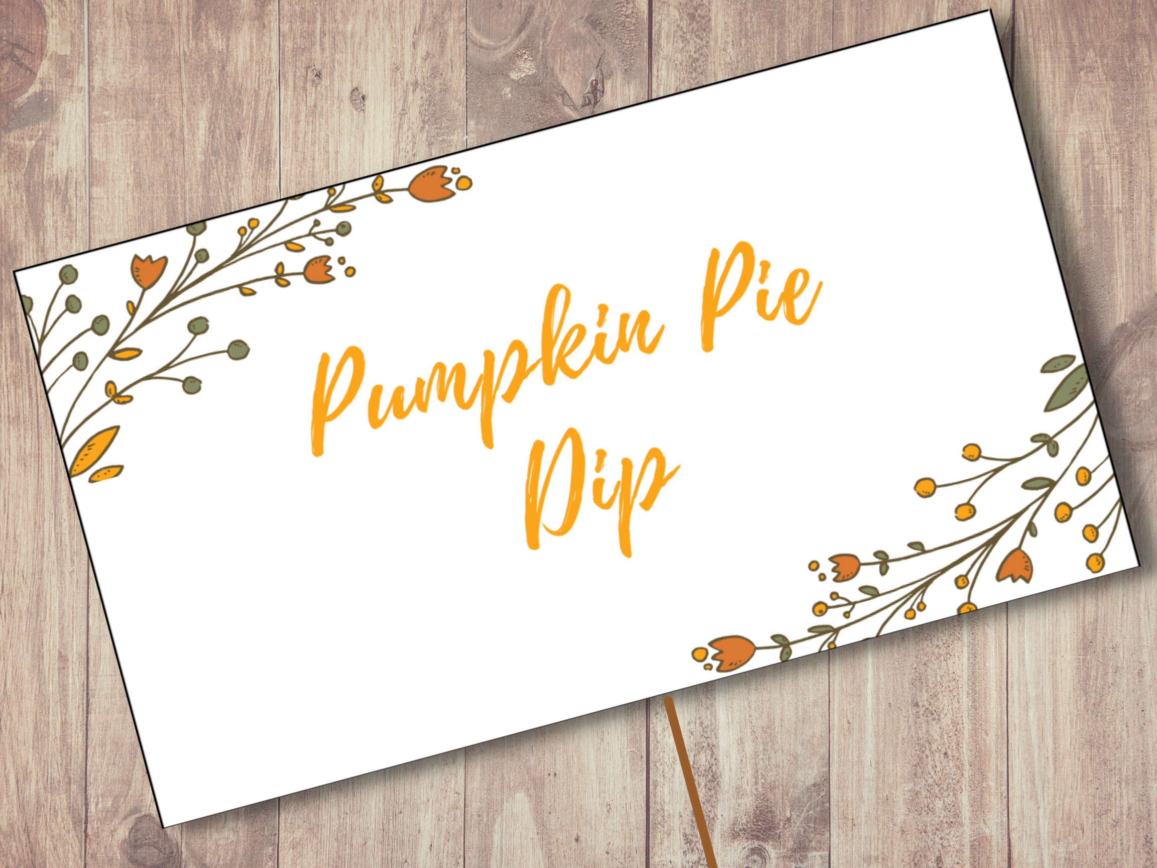 Editable Autumn Appetizer Label Signs | Instant Download | Reusable - Etsy