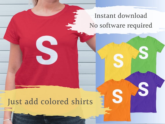 Printable Skittles Costume | DIY Candy Group Outfit | Instant 