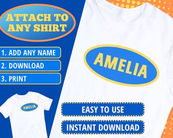 Editable "Family Feud" TV Game Show Contestant Name Tag Printables | Instant Download | Customize, Print & Cut | Create Unlimited Tags