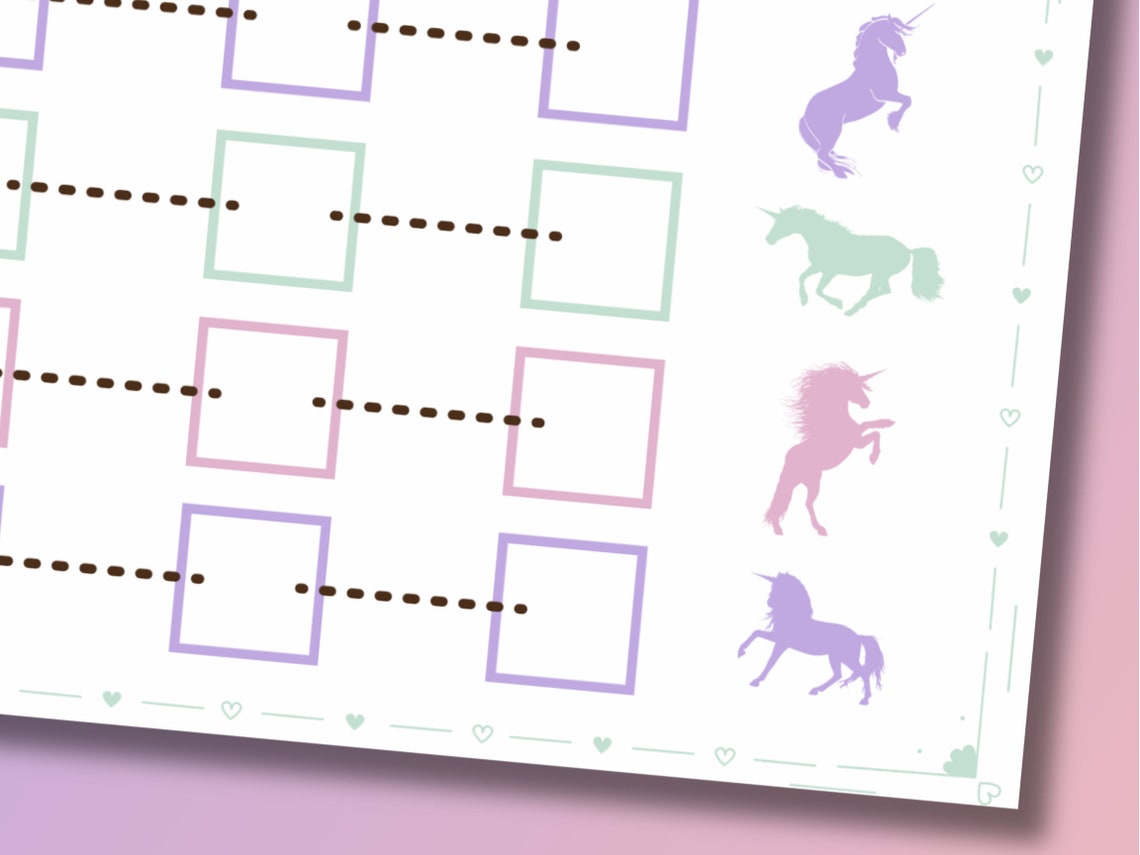 Editable Unicorn Reward Chart Printable | Kids Behavior & Chore Chart ...