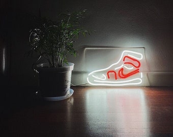 Neonowe znaki Air Jordan,Neonowe znaki trampek,Neonowe światła trampek,Znak LED na trampki,Neonowy znak Air Jordan,Znak LED Air Jordan,Neonowy znak,Trampki Air