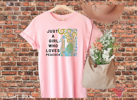 Just A Girl Who Loves Peacock T-shirt 
