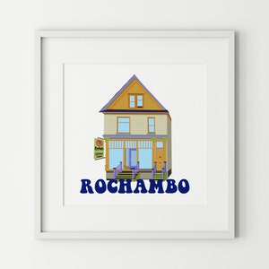 Rochambo Art Print, Brady Street Art, Milwaukee Art, Wisconsin Art, Restaurant Bar Art, Brady Street Print, Milwaukee Street Art