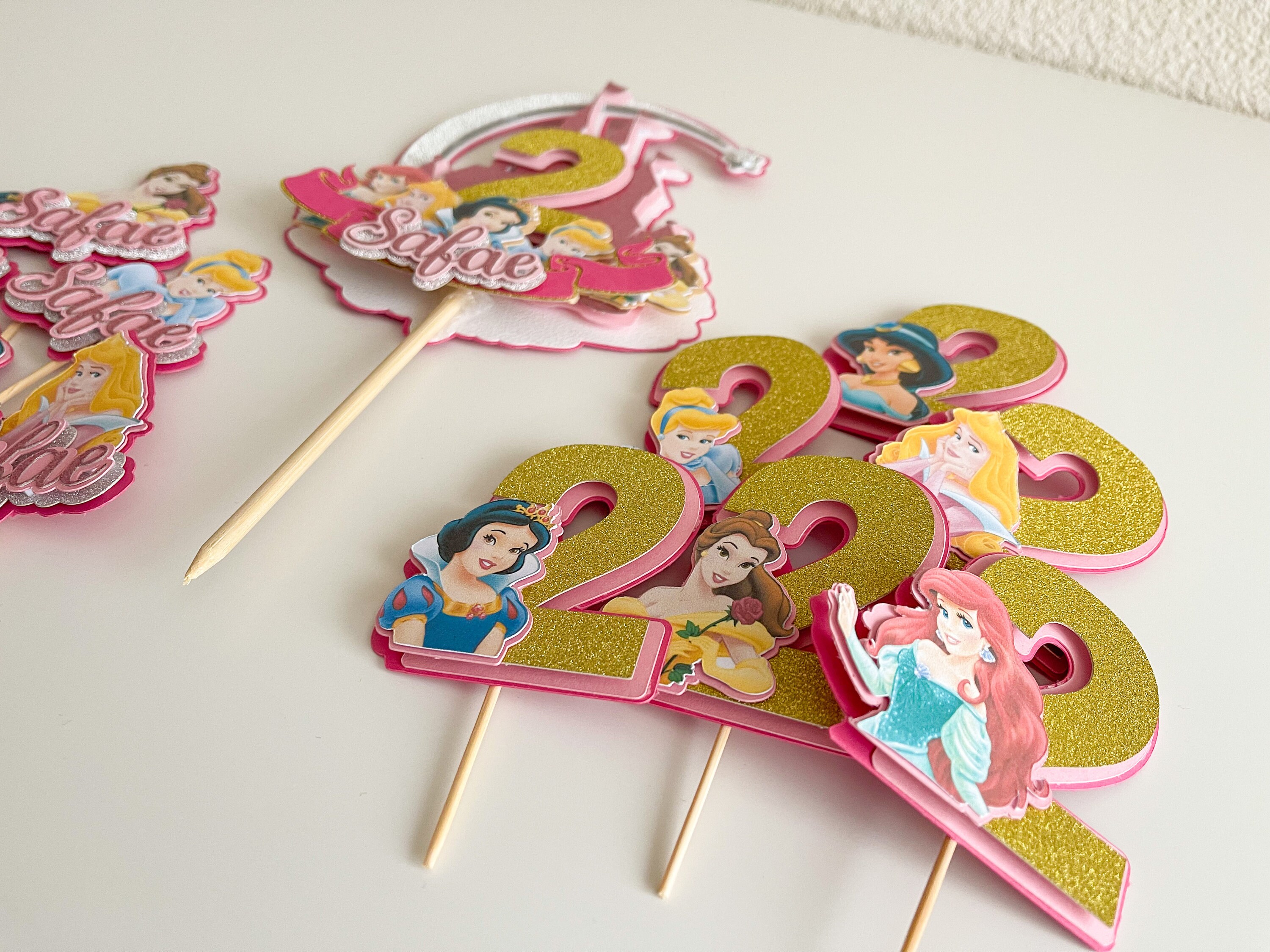 3D Disney Princess Cupcake Topper Party Decor Party Etsy Canada