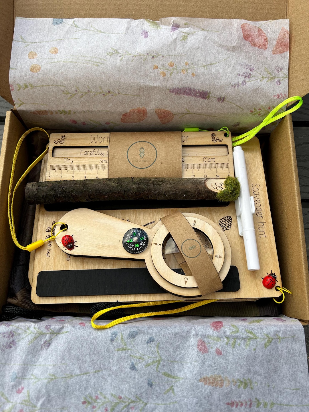 Kids Outdoor Explorer Kit With Compass, Magnifier, - Etsy